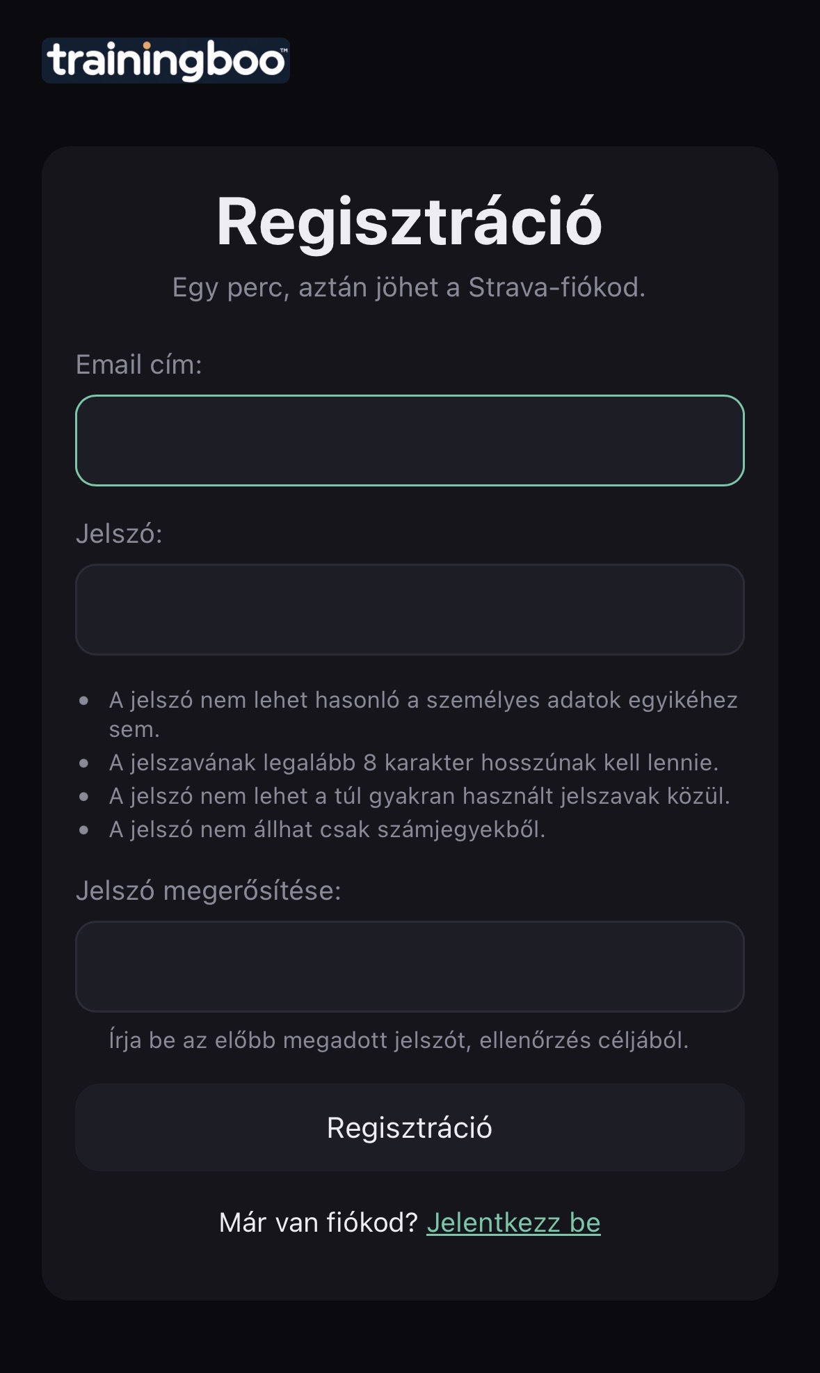Regisztráció