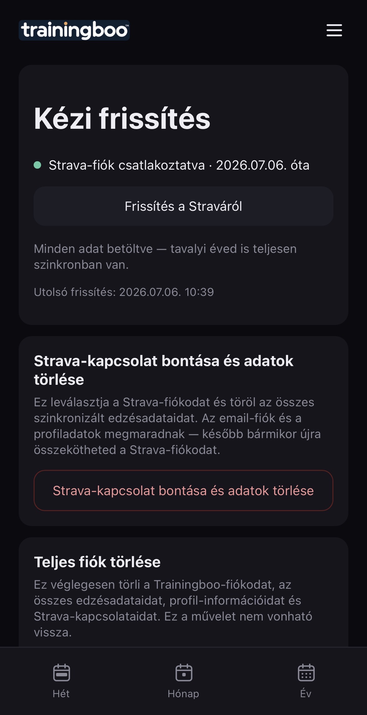 Kézi frissítés